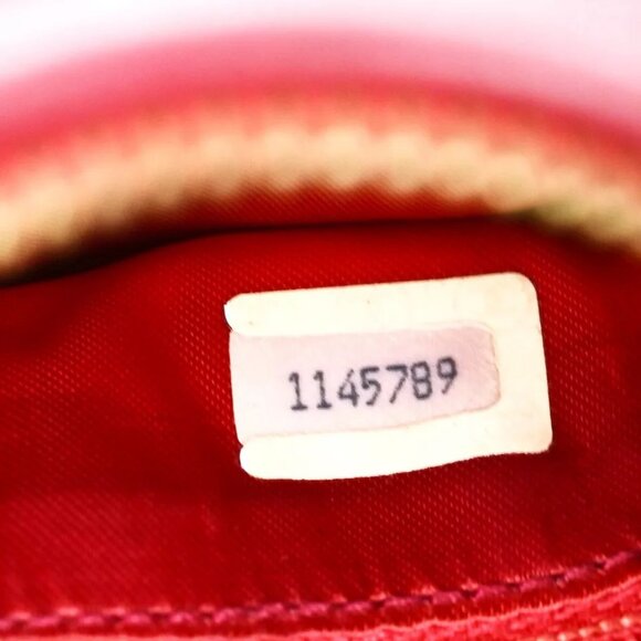 CHANEL CC Mini Tassel Oval Chain Shoulder Bag Leather Red GHW Vintage - Picture 7 of 16